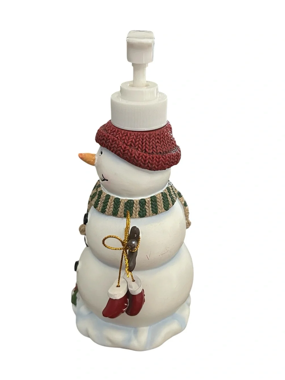 Snowman Soap Lotion Pumps Dispenser Lot Christmas Holiday‎ Bathroom Decor Winter